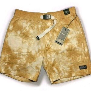 RVCA Tie-Dye Corduroy Shorts with Belt, S